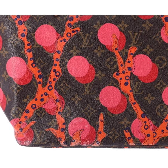 Louis Vuitton Monogram La Mage Neverfull MM Tote Bag M41603 LV Brown Red Pink - Picture 13 of 14